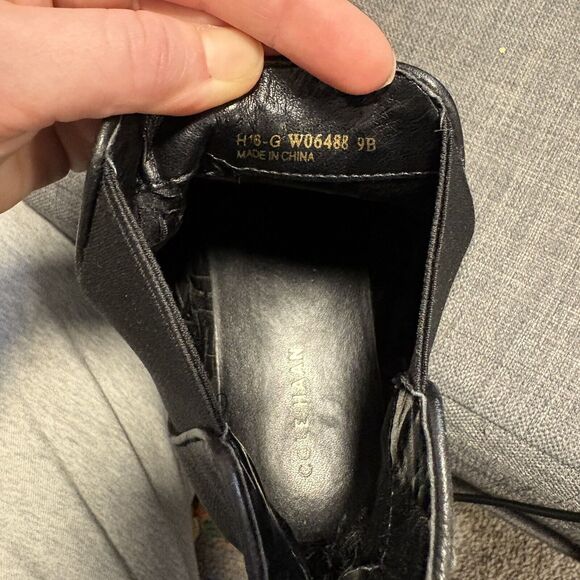 Cole Haan Womens Landsman Boot Size 9 Black Leather Chelsea Bootie Casual Comfy - Picture 7 of 7